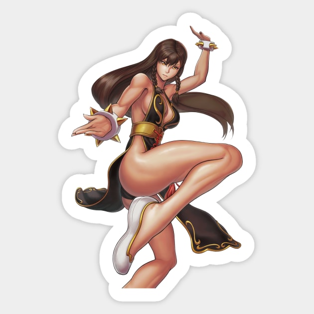 Chun-Li (battle outfit) Sticker by hybridmink